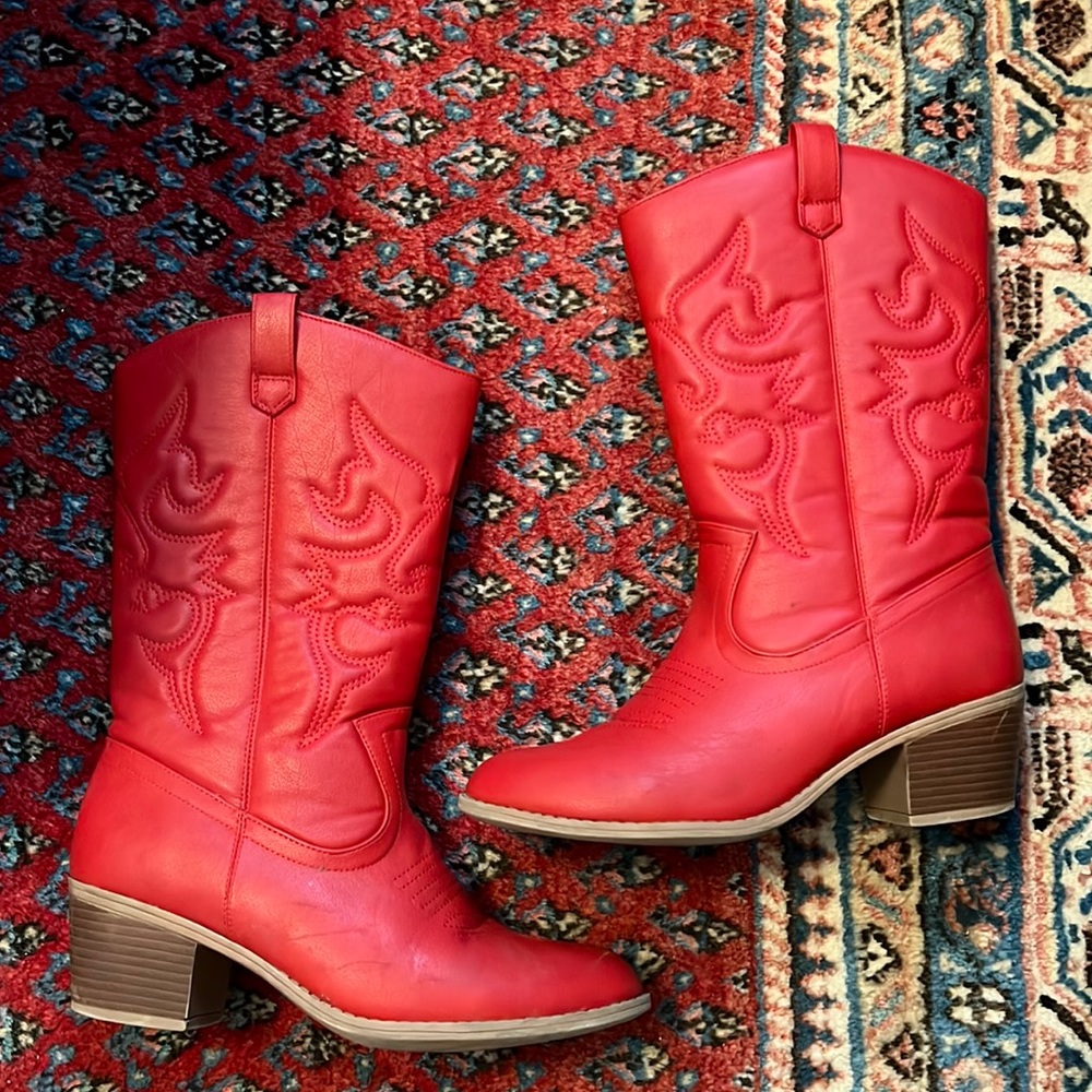 Red Cowboy Boots